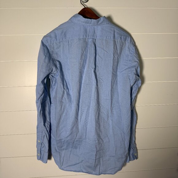 Ralph Lauren French Blue Chambray Oxford Long Sleeve Button Down Sz Large - Picture 6 of 6